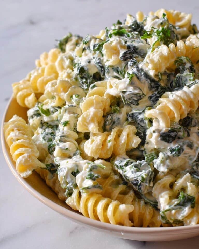 Spinach Dip Pasta Salad Recipe