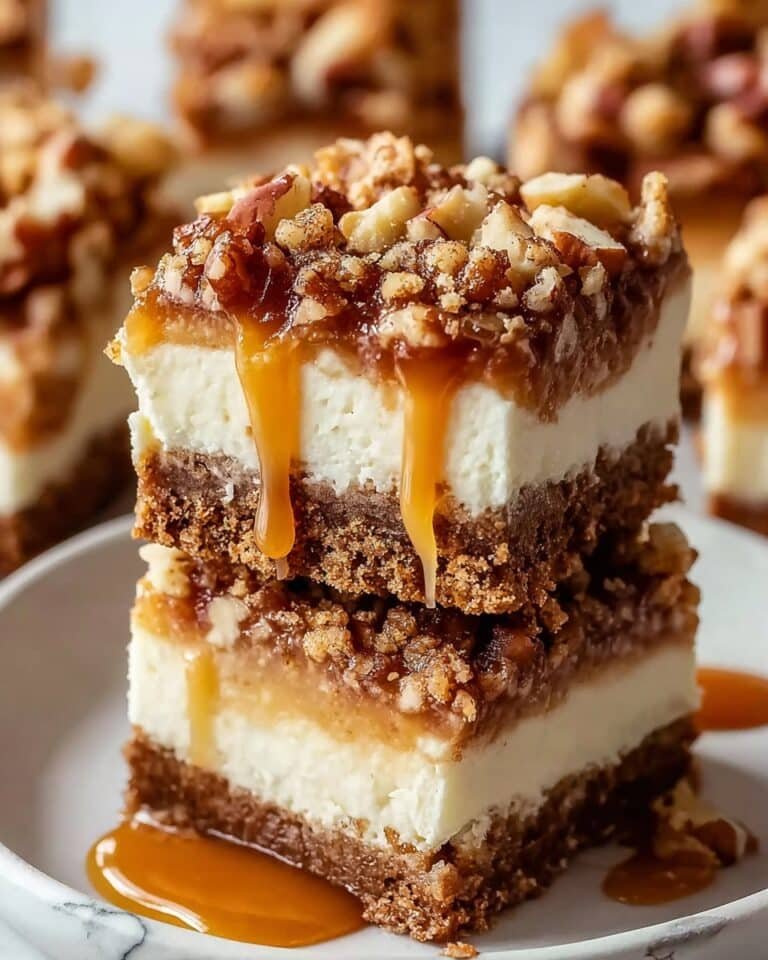 Caramel Apple Cheesecake Bars Recipe