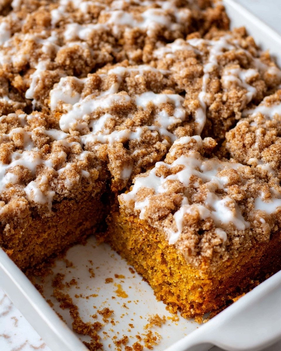 Pumpkin Coffee Cake with Streusel and Icing Recipe - Recipe Image