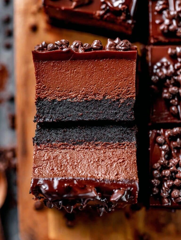 Chocolate Cheesecake Bars with Oreo Crust and Chocolate Ganache Recipe