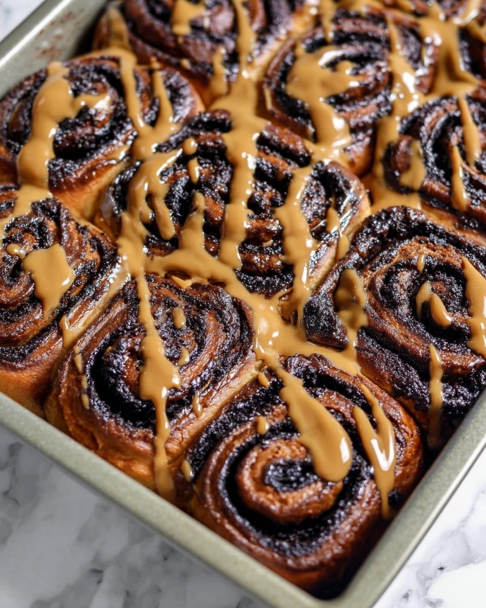 Chocolate Cinnamon Rolls with Rich Chocolate Glaze Recipe - Recipe Image