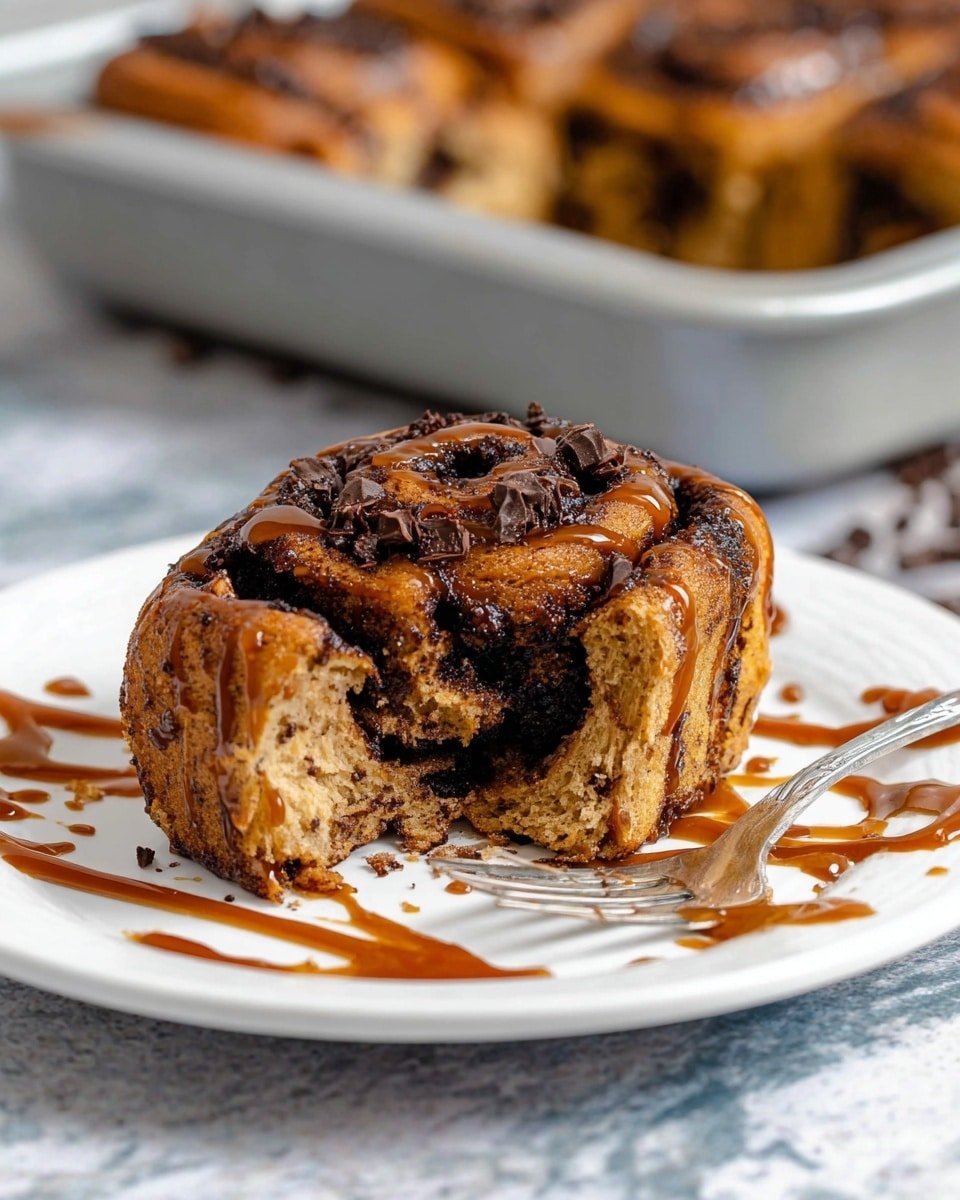 Chocolate Cinnamon Rolls with Rich Chocolate Glaze Recipe - Recipe Image