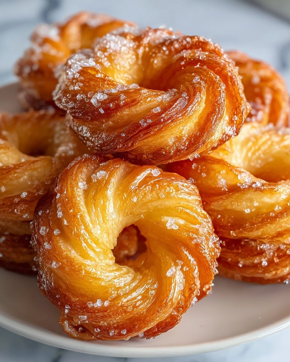 Oven Baked French Cruller Donuts Recipe - Recipe Image