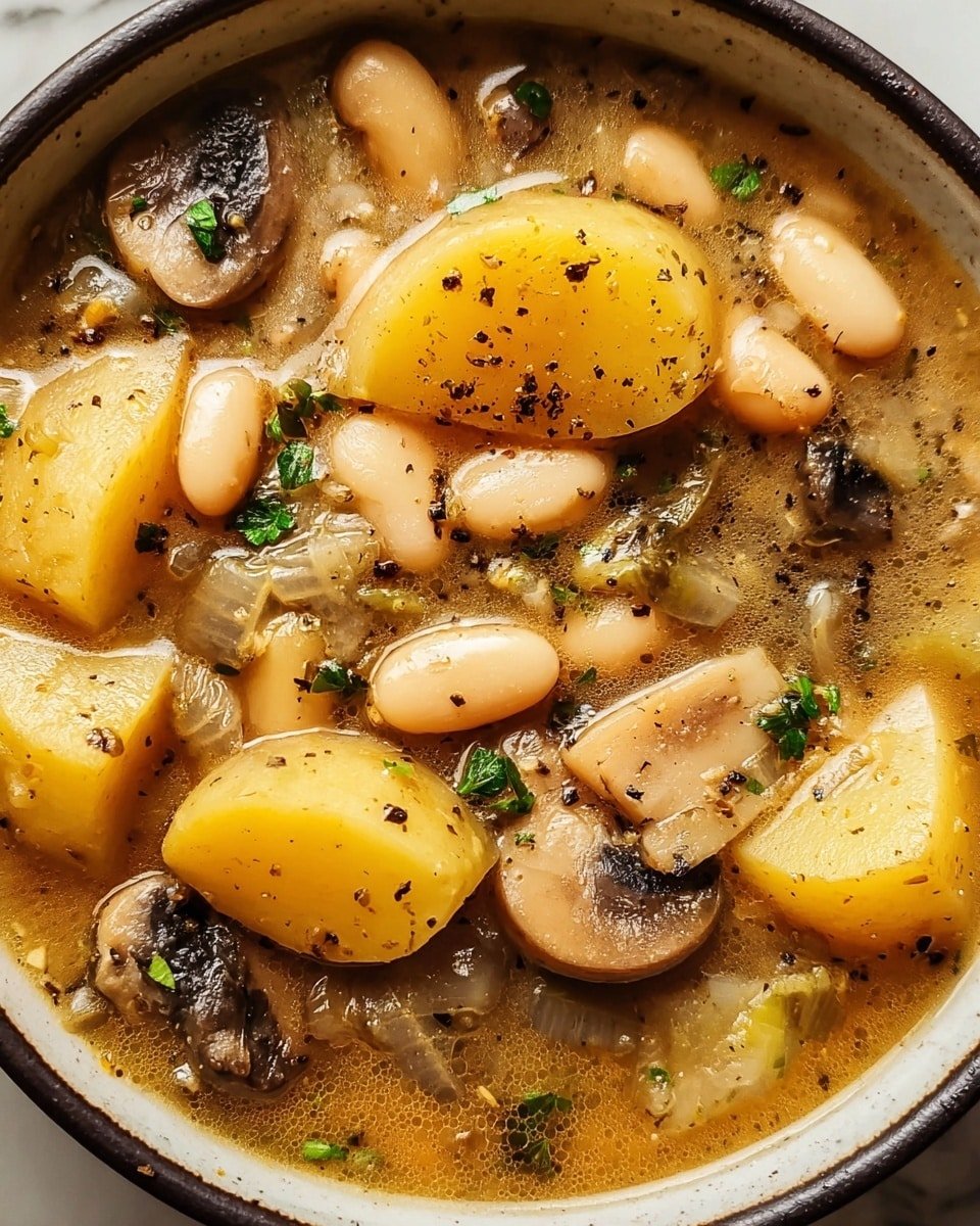 Cozy White Bean Mushroom Stew Recipe - Recipe Image