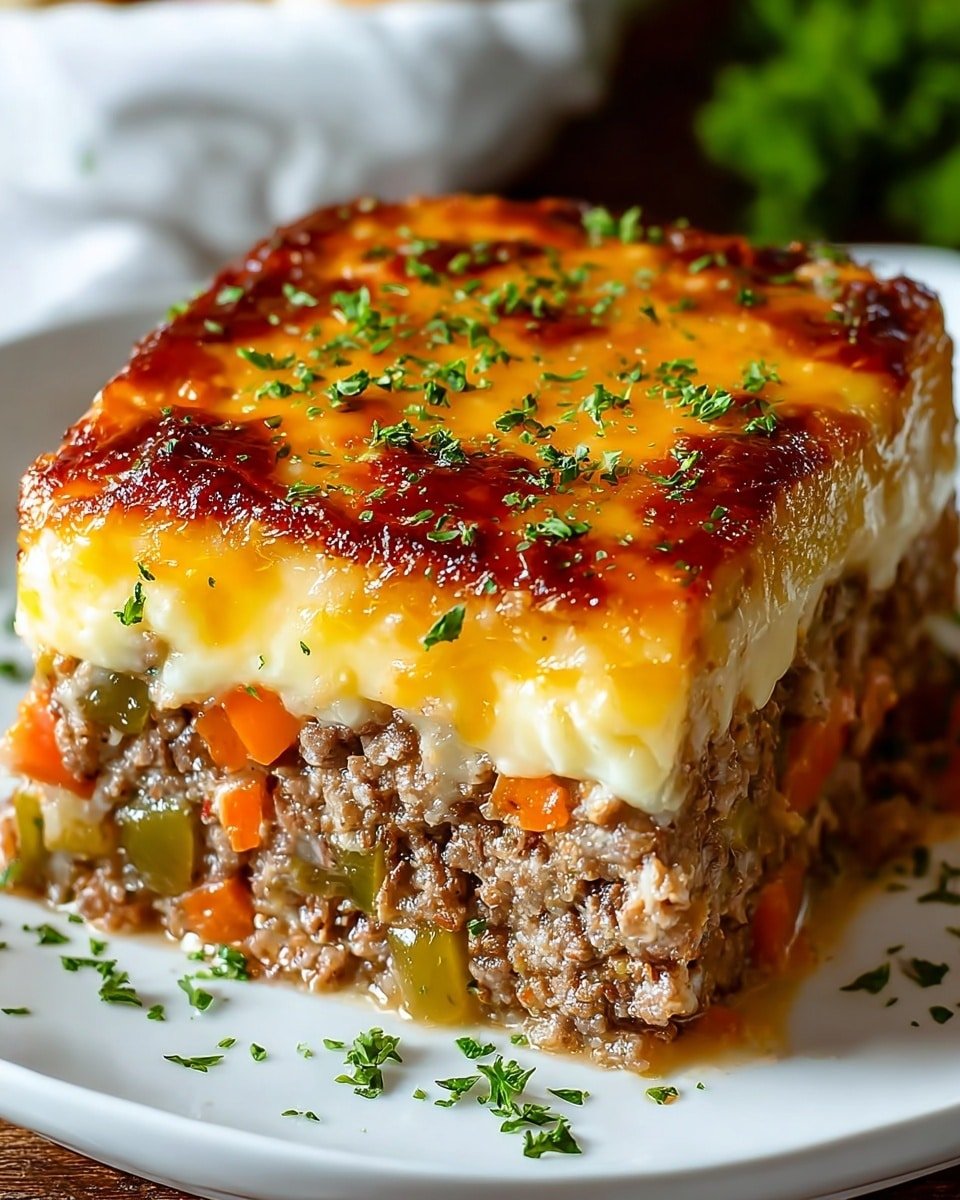 Philly Cheesesteak Meatloaf Recipe - Recipe Image