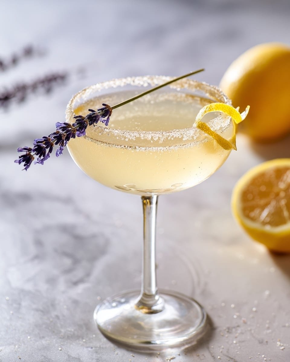 Lavender Lemon Drop Martini Recipe - Recipe Image