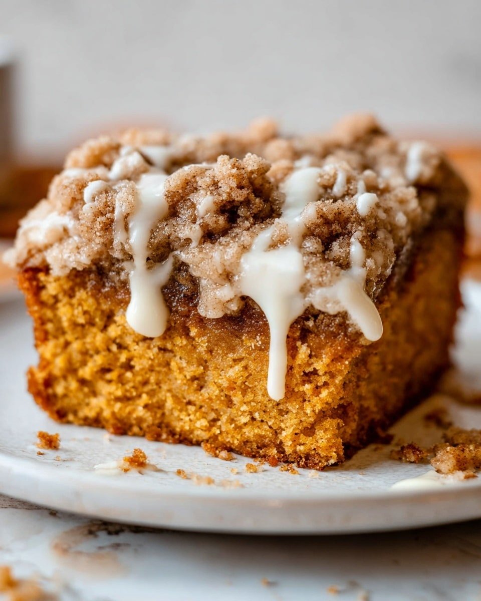 Pumpkin Coffee Cake with Streusel and Icing Recipe - Recipe Image