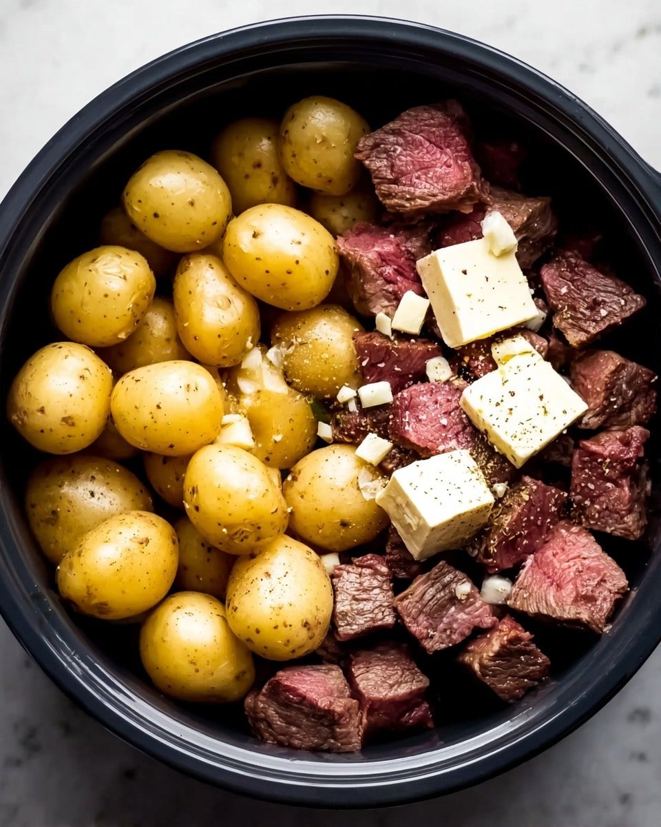 Crockpot Garlic Butter Beef Bites Recipe - Recipe Image