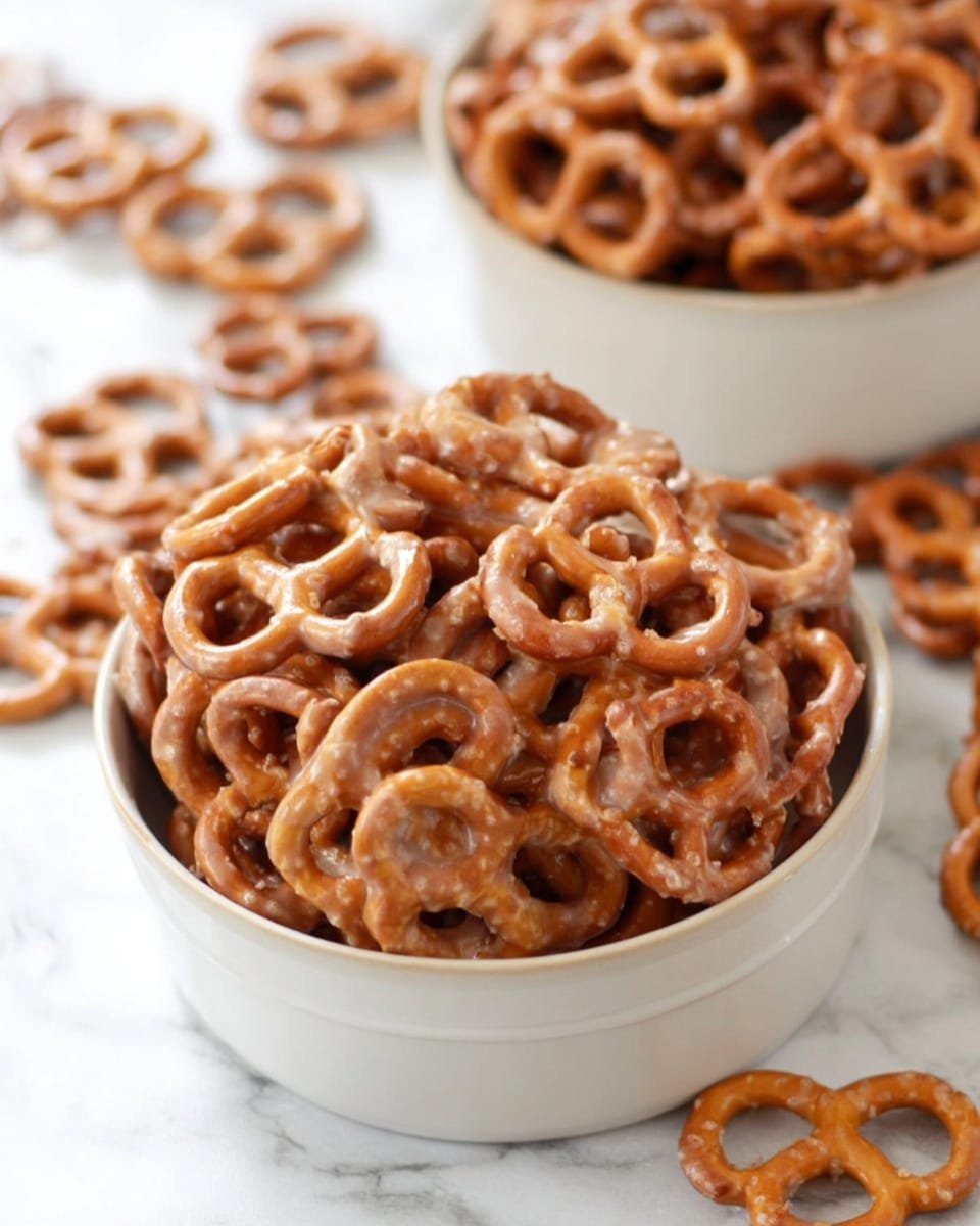 Caramel Pretzels Recipe - Recipe Image