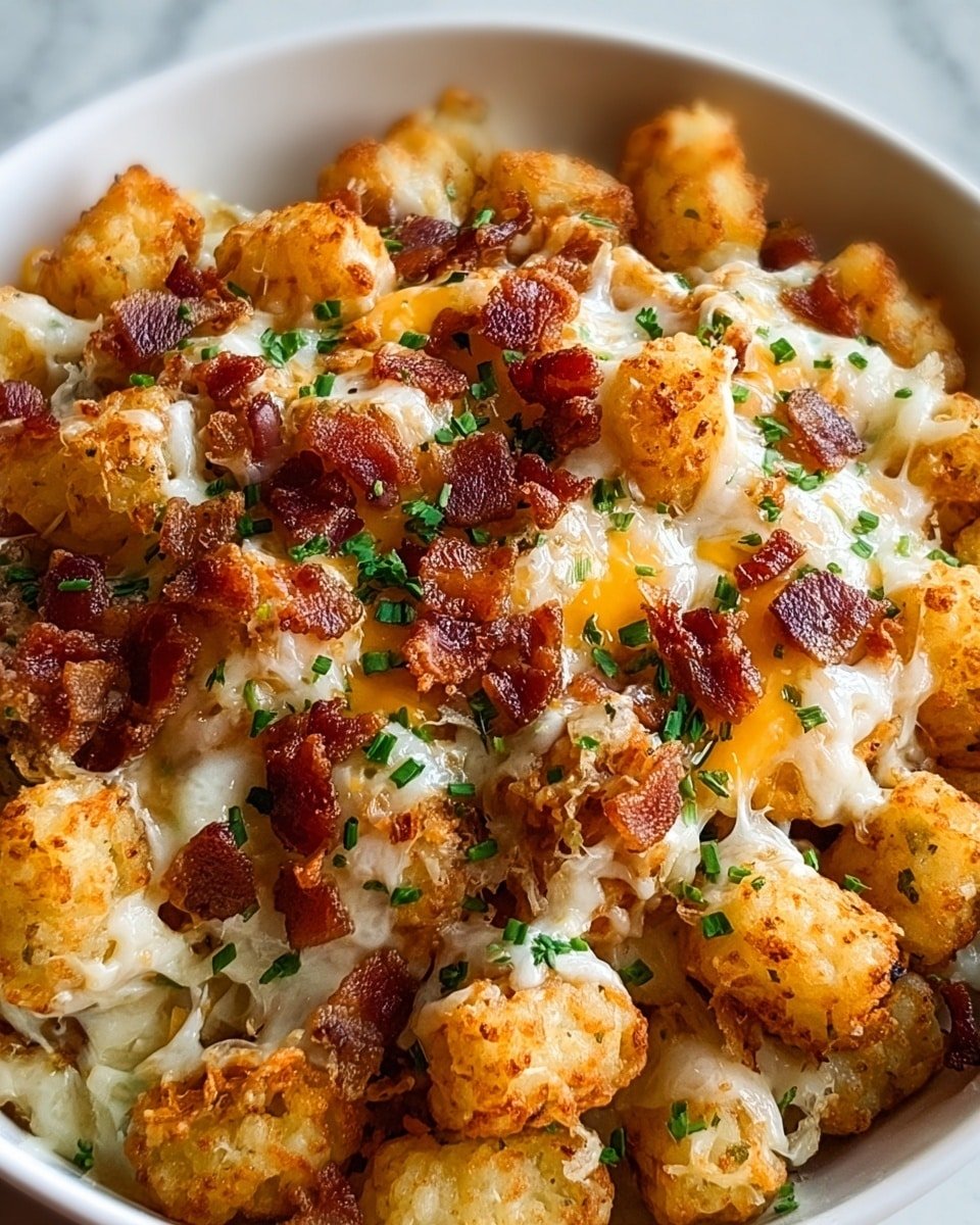 Chicken Bacon Ranch Tater Tot Casserole Recipe - Recipe Image
