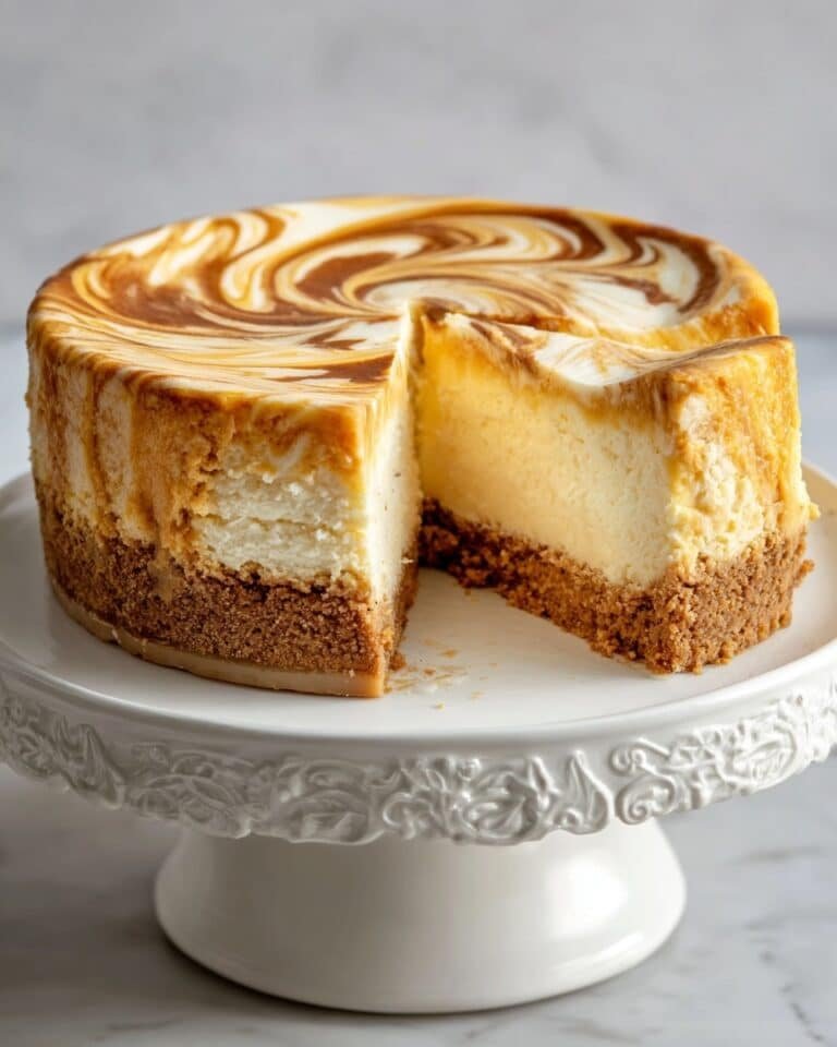 Easy Cheesecake with Pumpkin Swirl Recipe